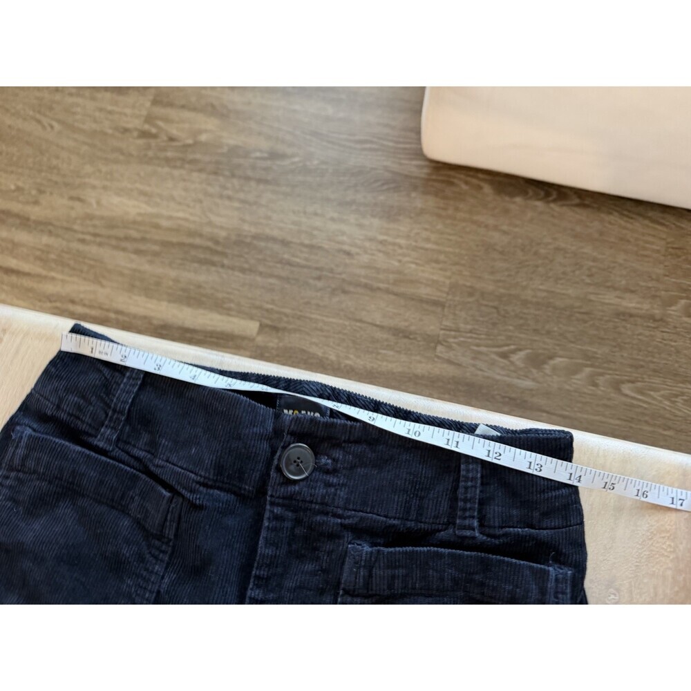 Anthopologie The Colette Cropped Wide-Leg Trousers by Maeve Corduroy Black 29 - Picture 6 of 8